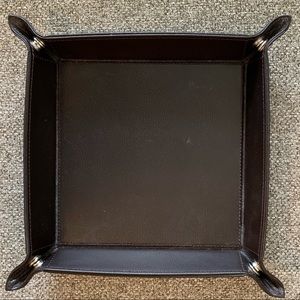 Pottery Barn Leather Catchall